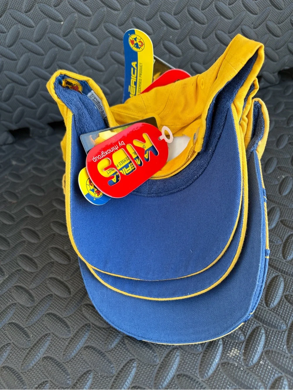 América  Aguilas Yellow Cotton Baseball Cap with Team Crest Unixes